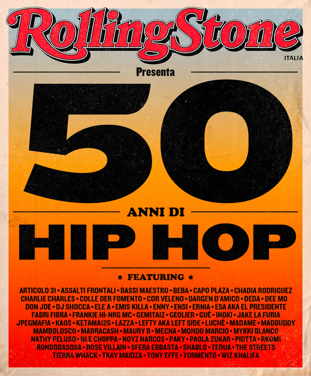 50 anni di hip hop digital cover Rolling Stone Italia