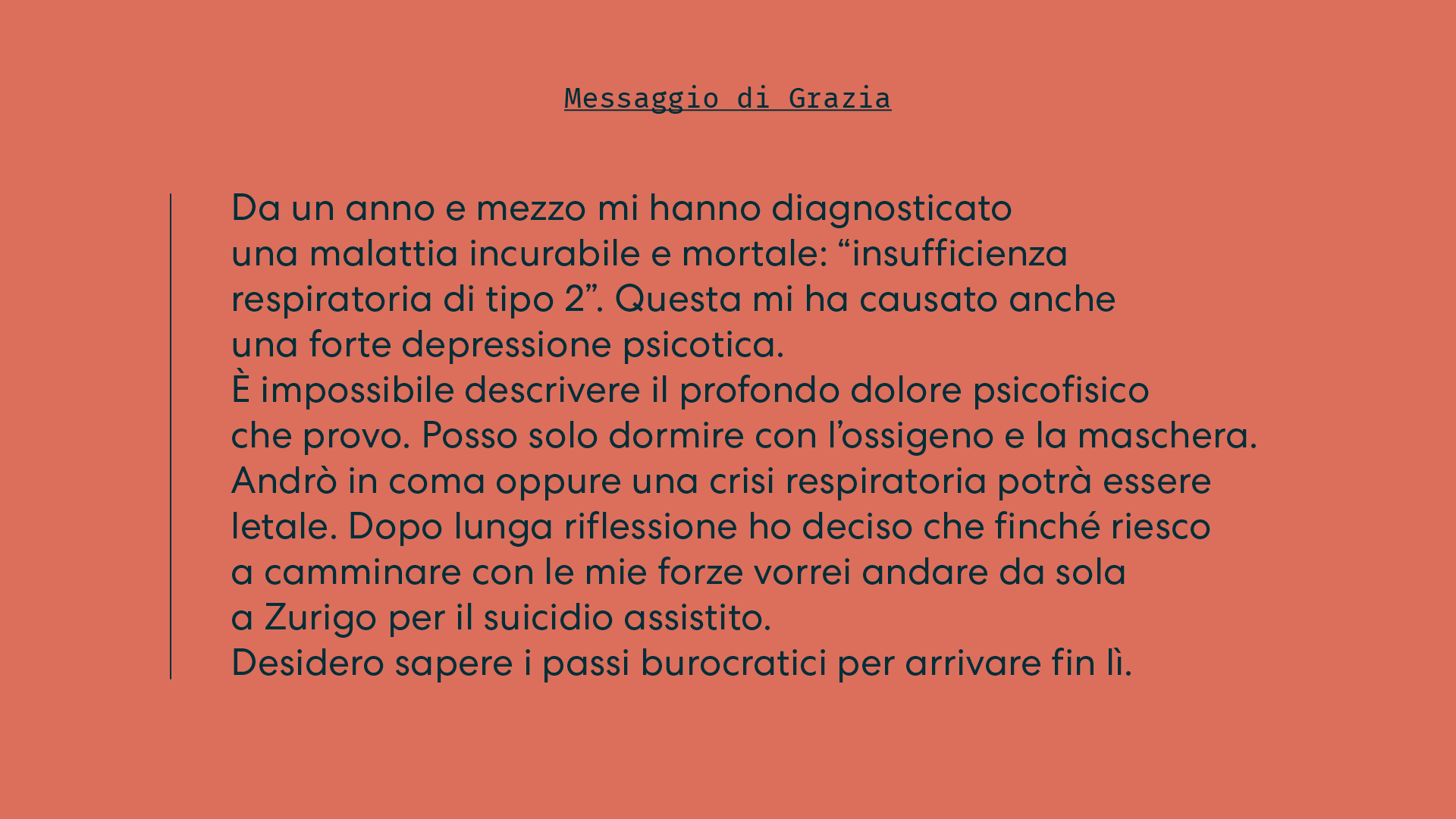 Lettere ricevute dall'associazione Luca Coscioni