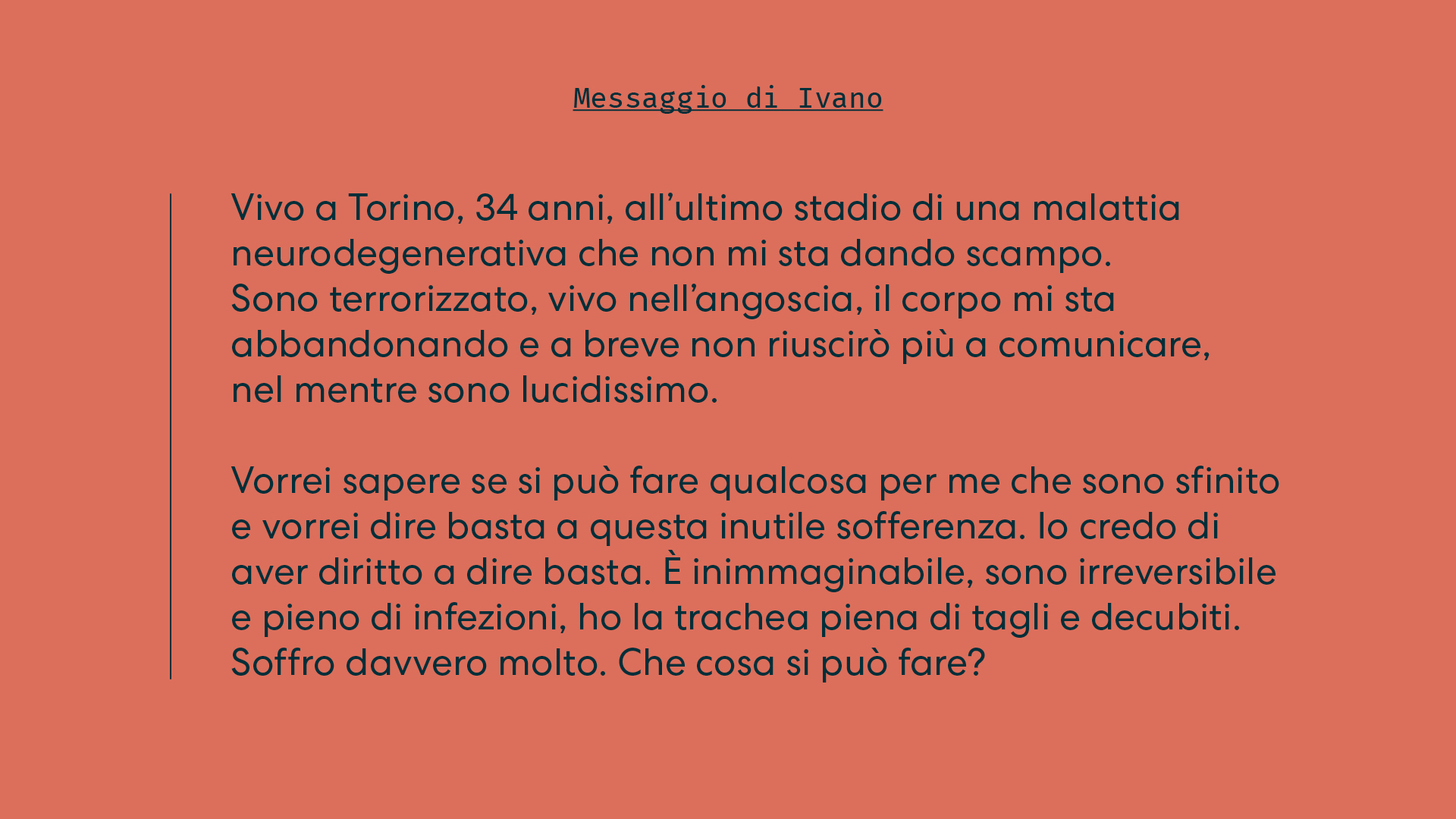 Lettere ricevute dall'associazione Luca Coscioni