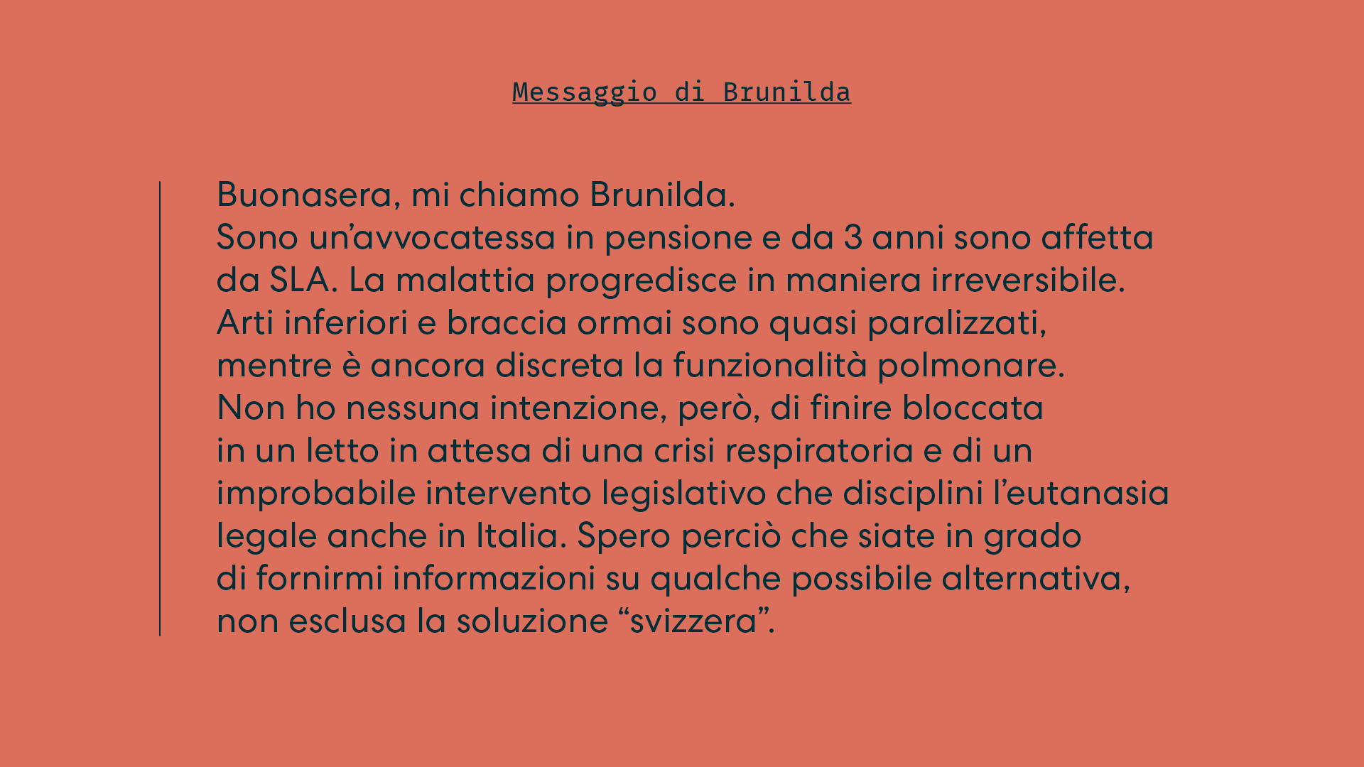Lettere ricevute dall'associazione Luca Coscioni