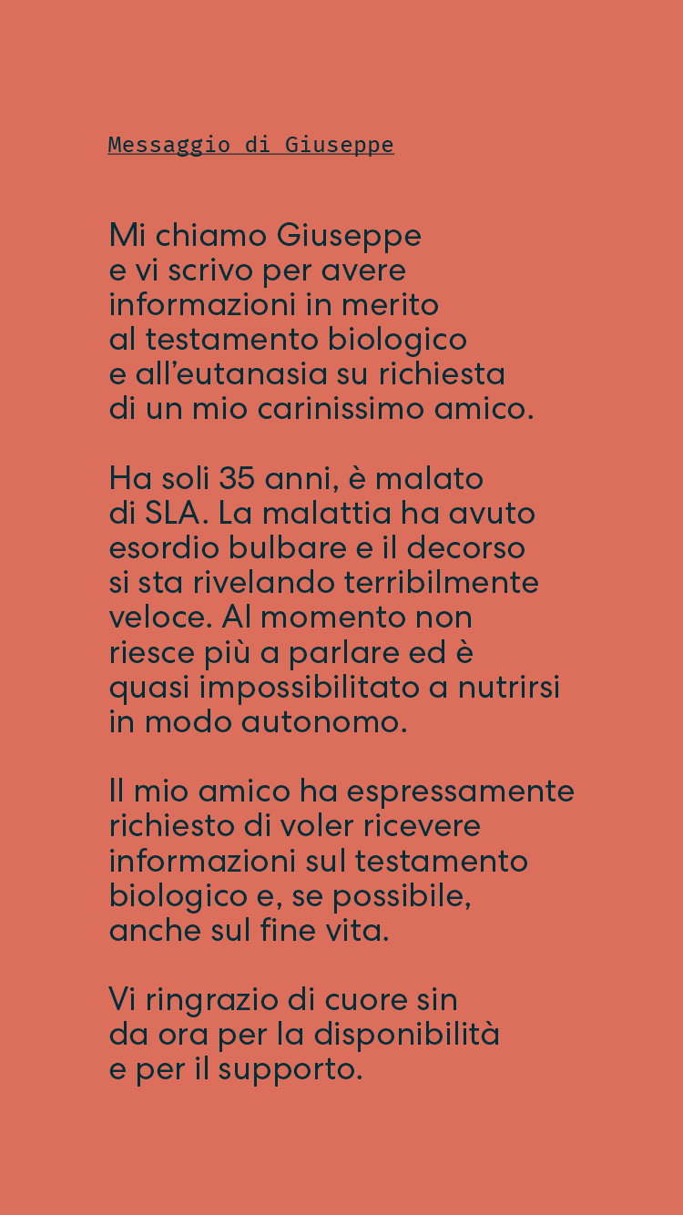 Lettere ricevute dall'associazione Luca Coscioni