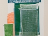 Robert Rauschenberg, Platter, 1974: Colore a rilievo e intaglio su tessuto con collage. 