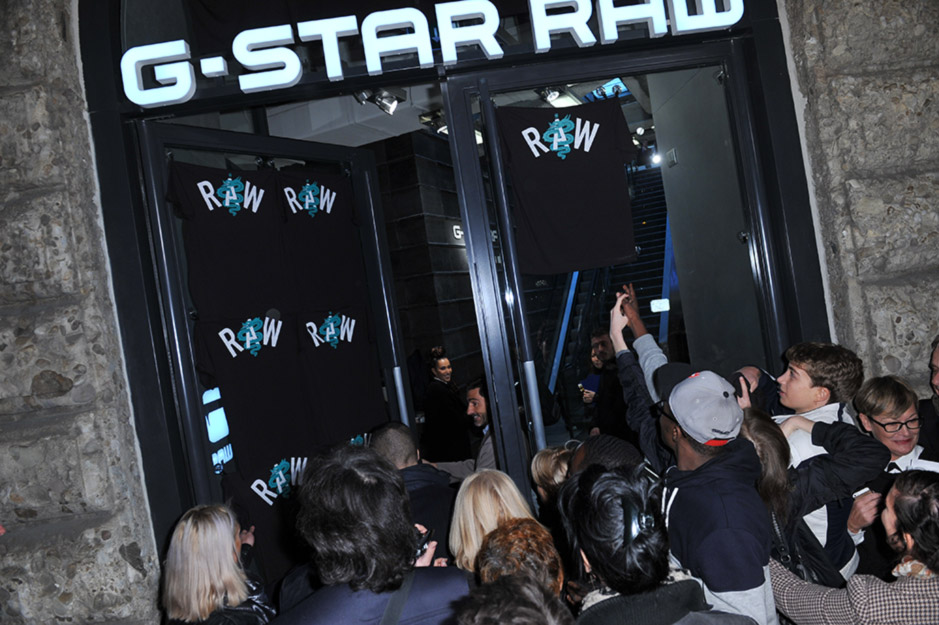 L'apertura del primo store di G-Star RAW a Milano