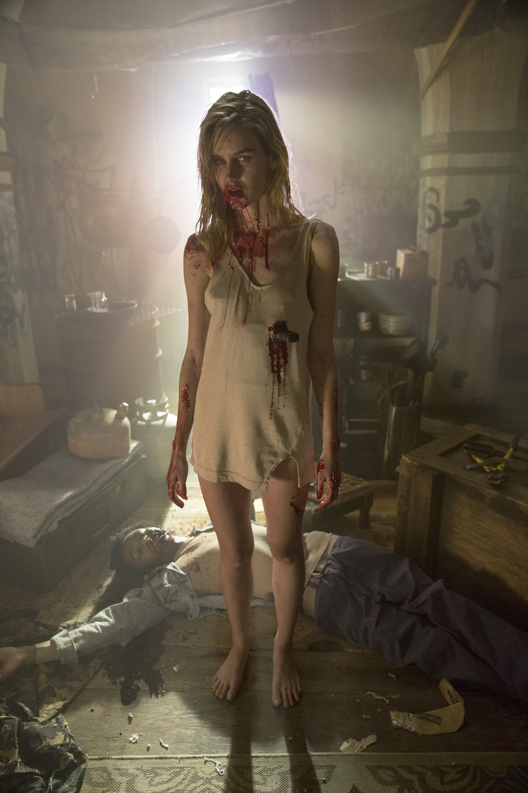 Lexi Johnson interpreta Gloria nel primo episodio di Fear the Walking Dead - Foto di Justin Lubin/AMC