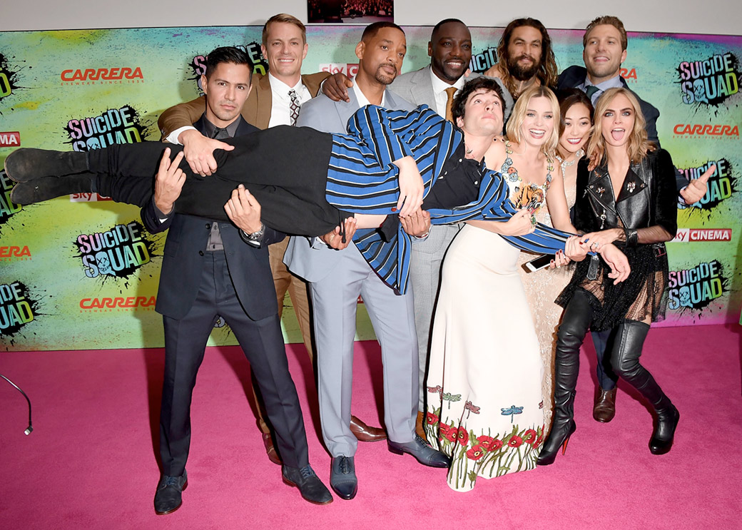 Il cast di Suicide Squad. Foto Getty