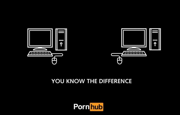 "Tu sai la differenza". Pubblicità memorabile del sito pornografico Pornhub