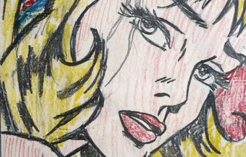 Dettaglio di "Study for Pop!", 1966 © Estate of Roy Lichtenstein / SIAE 2014