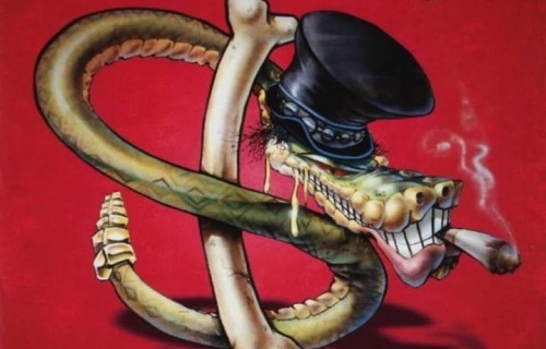 La copertina di "It's Five O'Clock Somewhere", album di debutto degli Slash’s Snakepit, il supergruppo di Slash con Matt Sorum e Gilby Clarke (Guns N’Roses), Mike Inez (Alice in Chains) ed Eric Dover (Jellyfish)