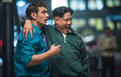Dave Skylark (James Franco) e il nordcoreano Kim Jong-un (Randall Park) in una delle scene di "The Interview"