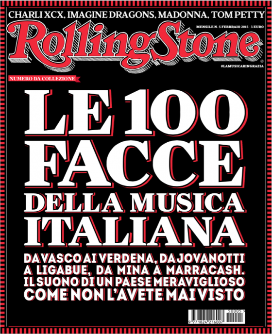 La copertina di Rolling Stone di febbraio