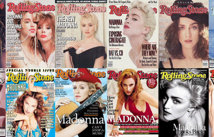 Le copertine di Rolling Stone dedicate a Madonna.<br>Vota la tua preferita