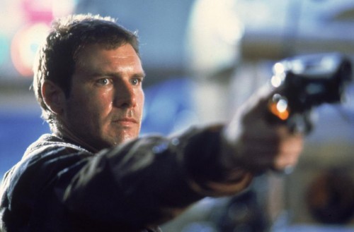 Rick Deckard in una scena del film "Blade Runrer"