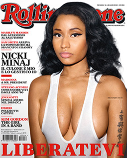 Nicki Minaj: “Il culone è mio e lo gestisco io”.<br> In edicola il numero di marzo di Rolling Stone