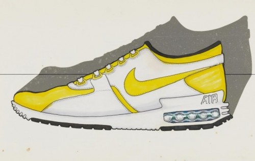 Lo sketch originario delle Air Max Zero, che vedranno la luce per la prima volta quest'anno.