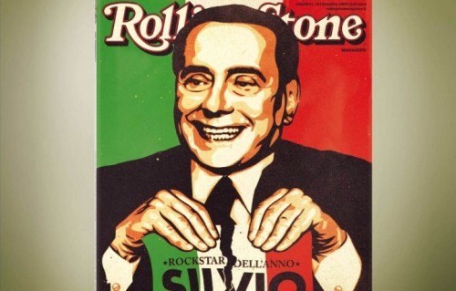 La copertina che Rolling Stone aveva dedicato a Silvio Berlusconi nel novembre 2009