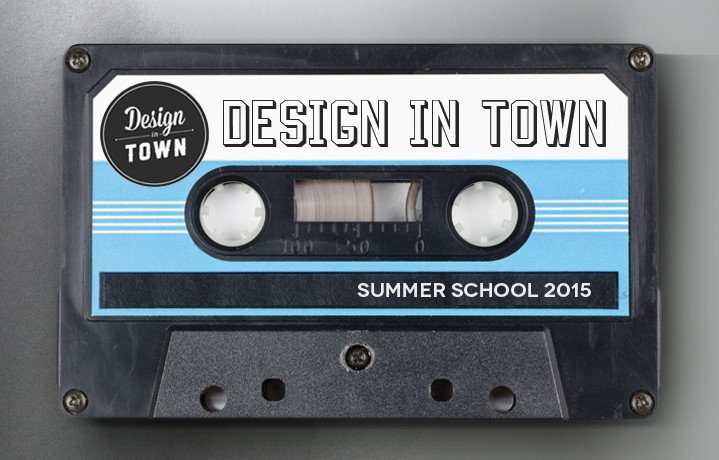 La cover della playlist della Summer School Design in Town 2015.