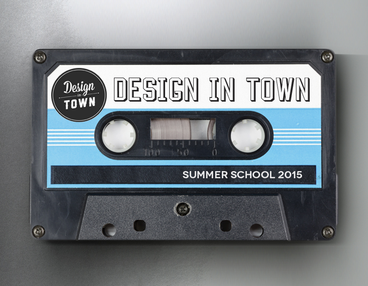 La cover della playlist della Summer School Design in Town 2015.