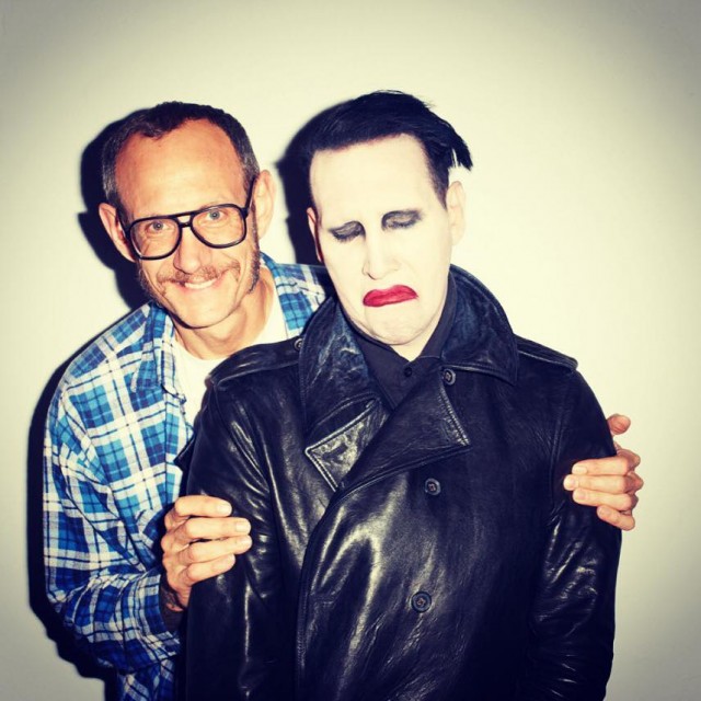 Manson con il fotografo Terry Richardson. Foto: Facebook.