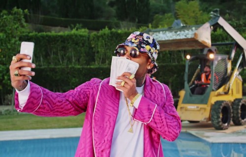 Chris Brown sul set del video Ayo