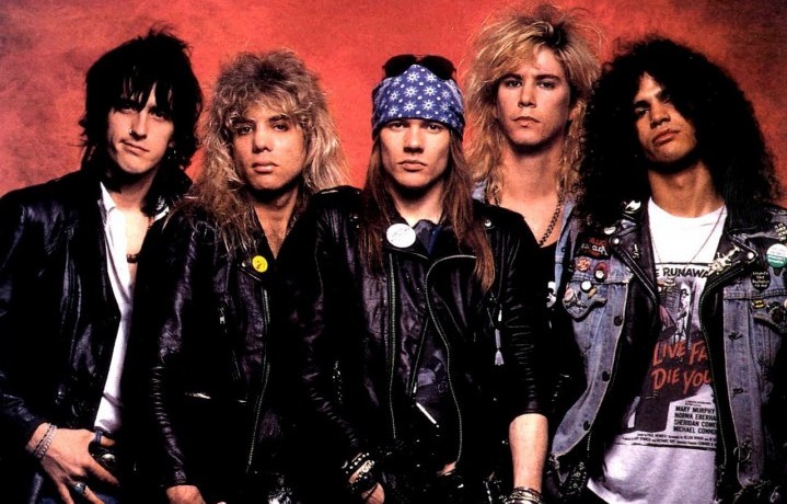 La formazione originale dei Guns N' Roses . Foto: Facebook