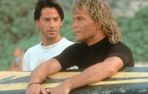 Keanu Reeves e Patrick Swayze nel cast di "Point Break" del 1991