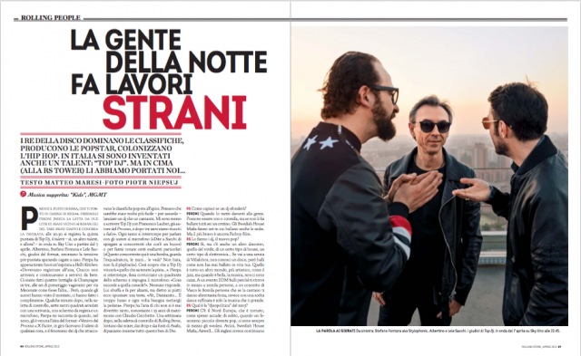 I giudici di Top Dj intervistati su Rolling Stone di aprile