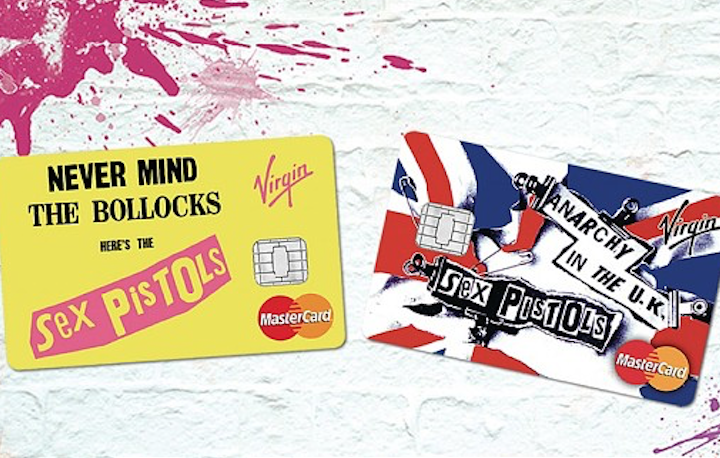 "Never Mind The Bollocks" e il singolo "Anarchy In The U.K." sono i nuovi fiori allocchiello della Virgin Money. Foto: Virgin Money