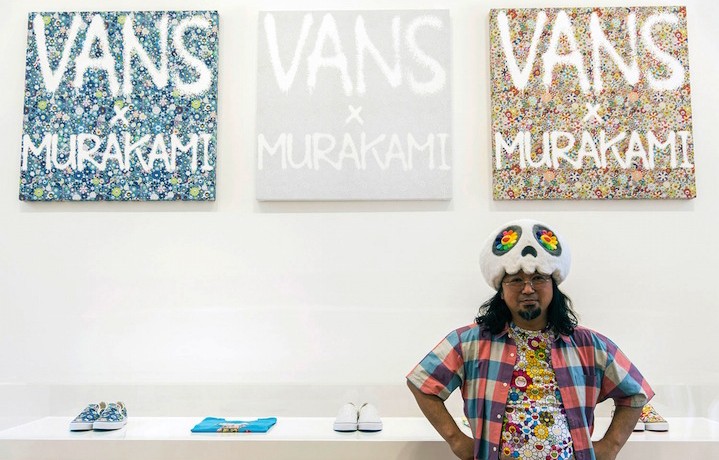 Takashi Murakami alla presentazione della sua collezione per Vans