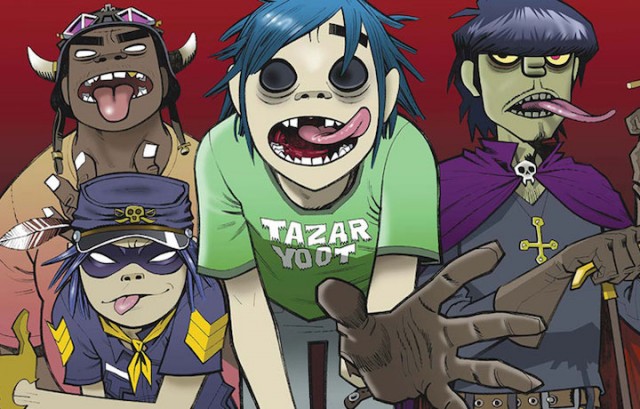 2D, Murdoc, Noodle e Russell. Cioè la nostra band virtuale preferita. Fonte: Facebook