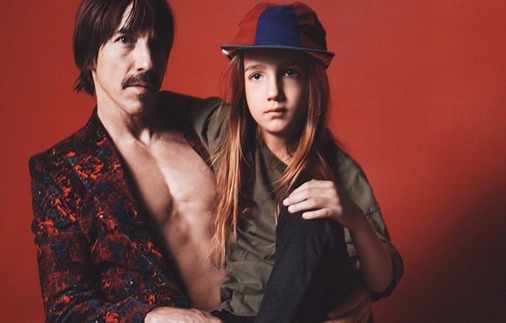 Anthony Kiedis e il figlio Everly Bear nella campagna di Marc Jacobs