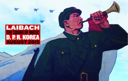 Il cartellone delle date dei Laibach in Corea del Nord. Fonte: Facebook