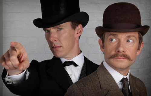 Benedict Cumberbatch e Martin Freeman nella prima immagine promozionale del prossimo episodio di "Sherlock"