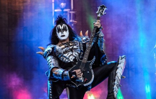 Gene Simmons sul palco dell Arena di Verona