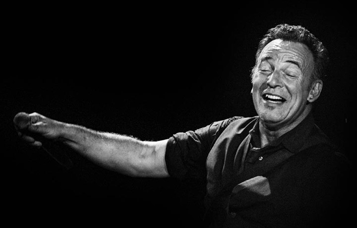 Bruce Springsteen live a Napoli nel 2013, foto di Roberto Panucci