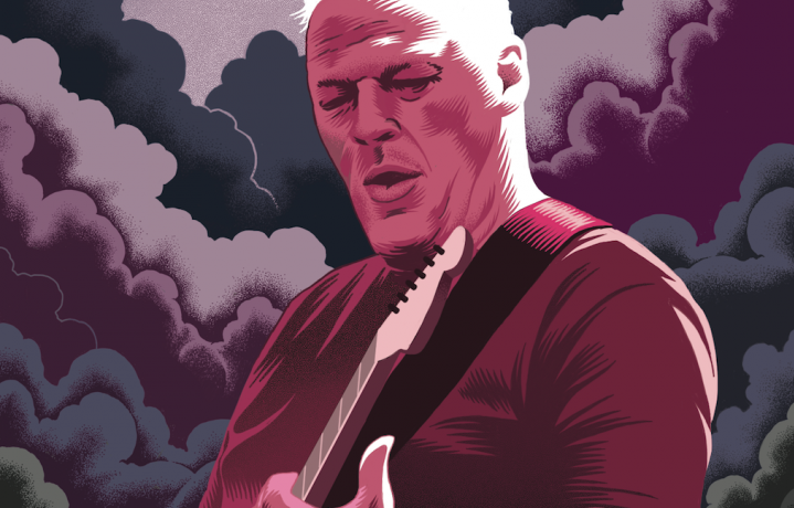 David Gilmour, 69 anni - Illustrazione di Massimilano Aurelio