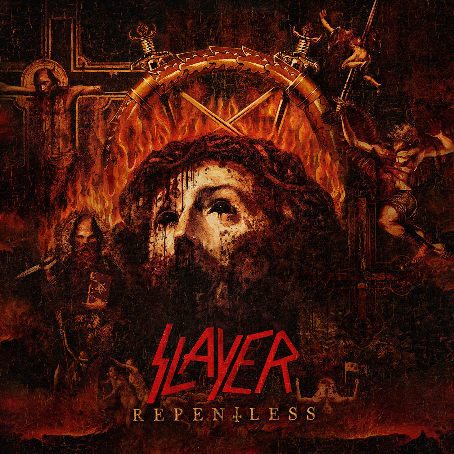 Risultati immagini per slayer repentless album cover