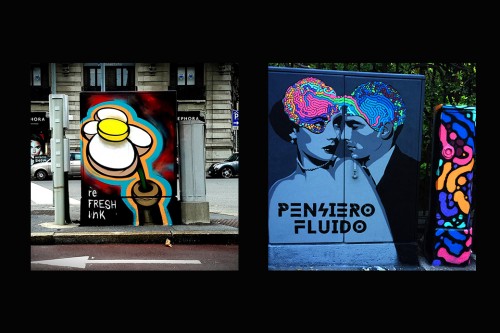 Urban Art Renaissence, Energy Box, centraline elettriche, Milano, street art, street artist, Foto, gallery, Gabriele Carbone