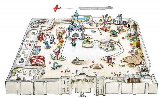 Come orientarsi a Dismaland, la mappa