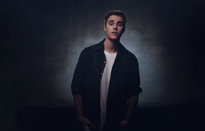 Justin Bieber in un frame del video di "Where Are Ü Now"