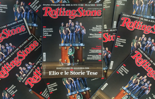 Gi Elio e le Storie Tese sono: Mangoni (nei panni di Supergiovane), Jantoman, Faso, Cesareo, Elio, Rocco Tanica, Christian Meyer. Le statuette della band sono di Karman&Line 3D Portraits - Foto Francesco Zucchetti