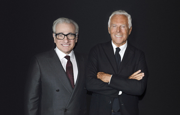 Martin Scorsese e Giorgio Armani