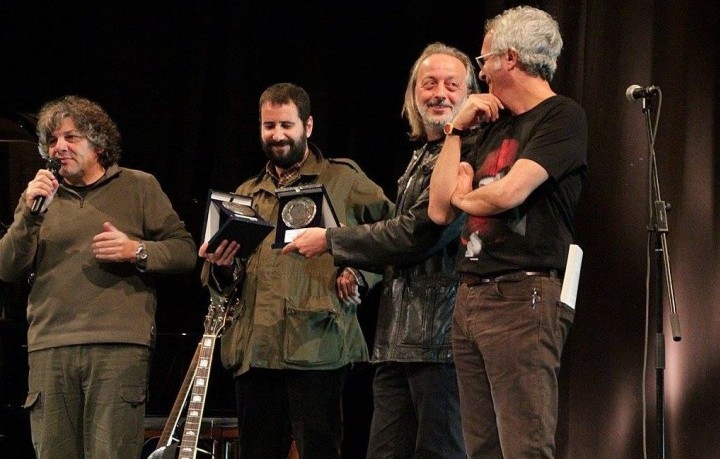 La premiazione di Cesare Basile e IOSONOUNCANE - Foto di Franco Poleti
