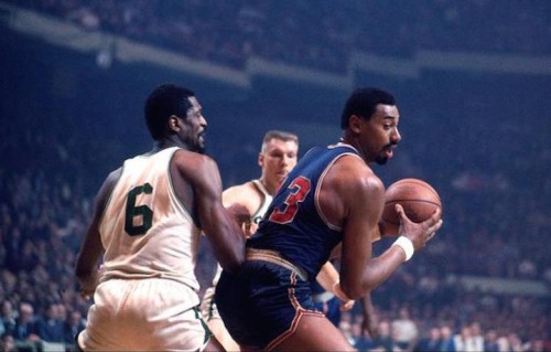 Un'immagine di Wilt Chamberlain nei primi anni di carriera. Foto: Dick Raphael/NBAE/Getty Images