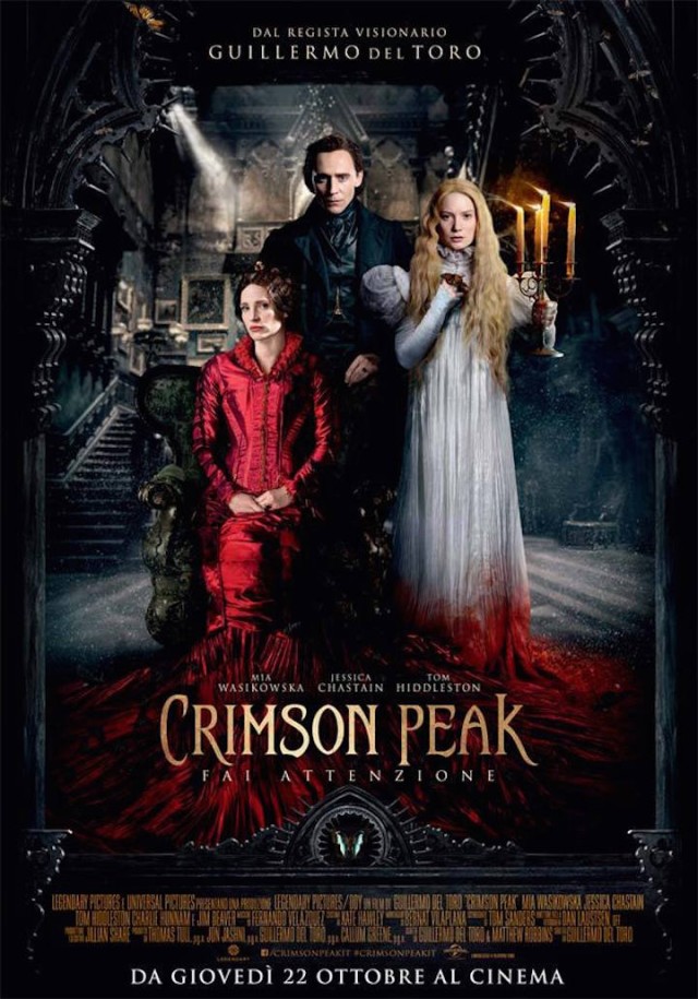 La locandina di "Crimson Peak" è in uscita il 22 Ottobre