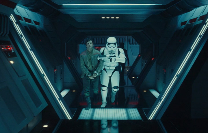 Una delle immagini di backstage di "Star Wars: il risveglio della forza"