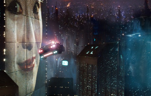 Una scena del primo Blade Runner, 1982