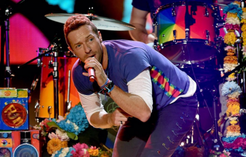 Chris Martin dei Coldplay - Foto via Instagram