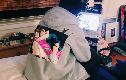 Un'immagine della collezione di Toshio Maeda per Supreme