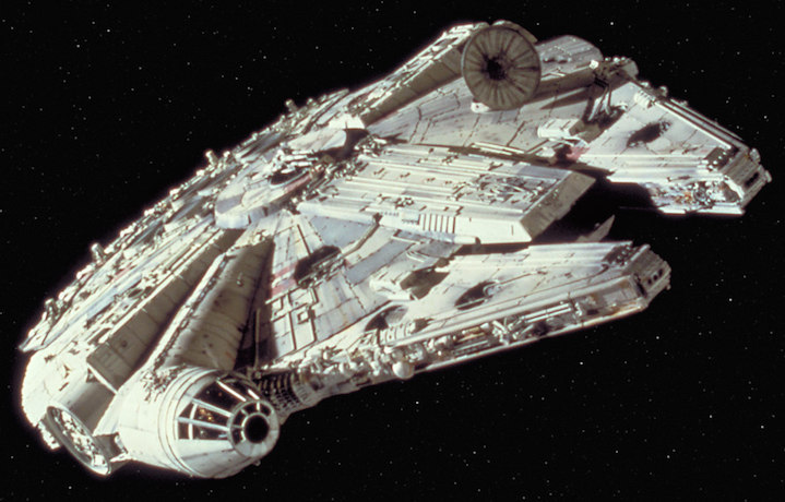 Un'immagine del Millenium Falcon originale