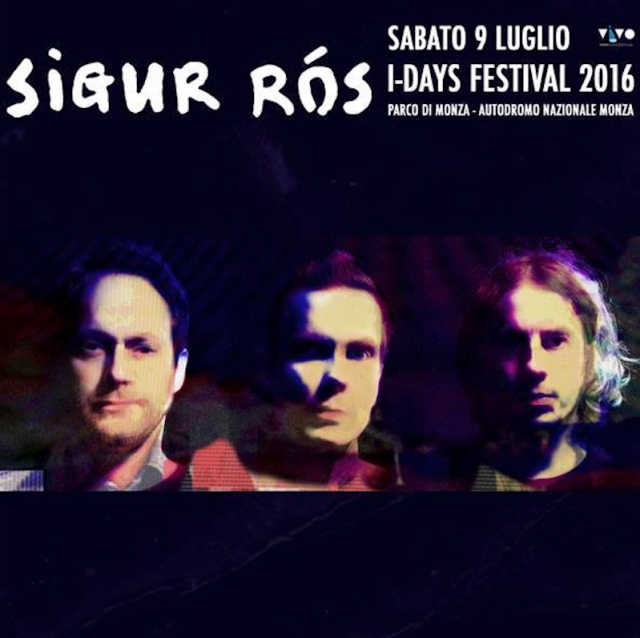 Gli Sigur Rós nella locandina dell'I-DAYS festival 2016